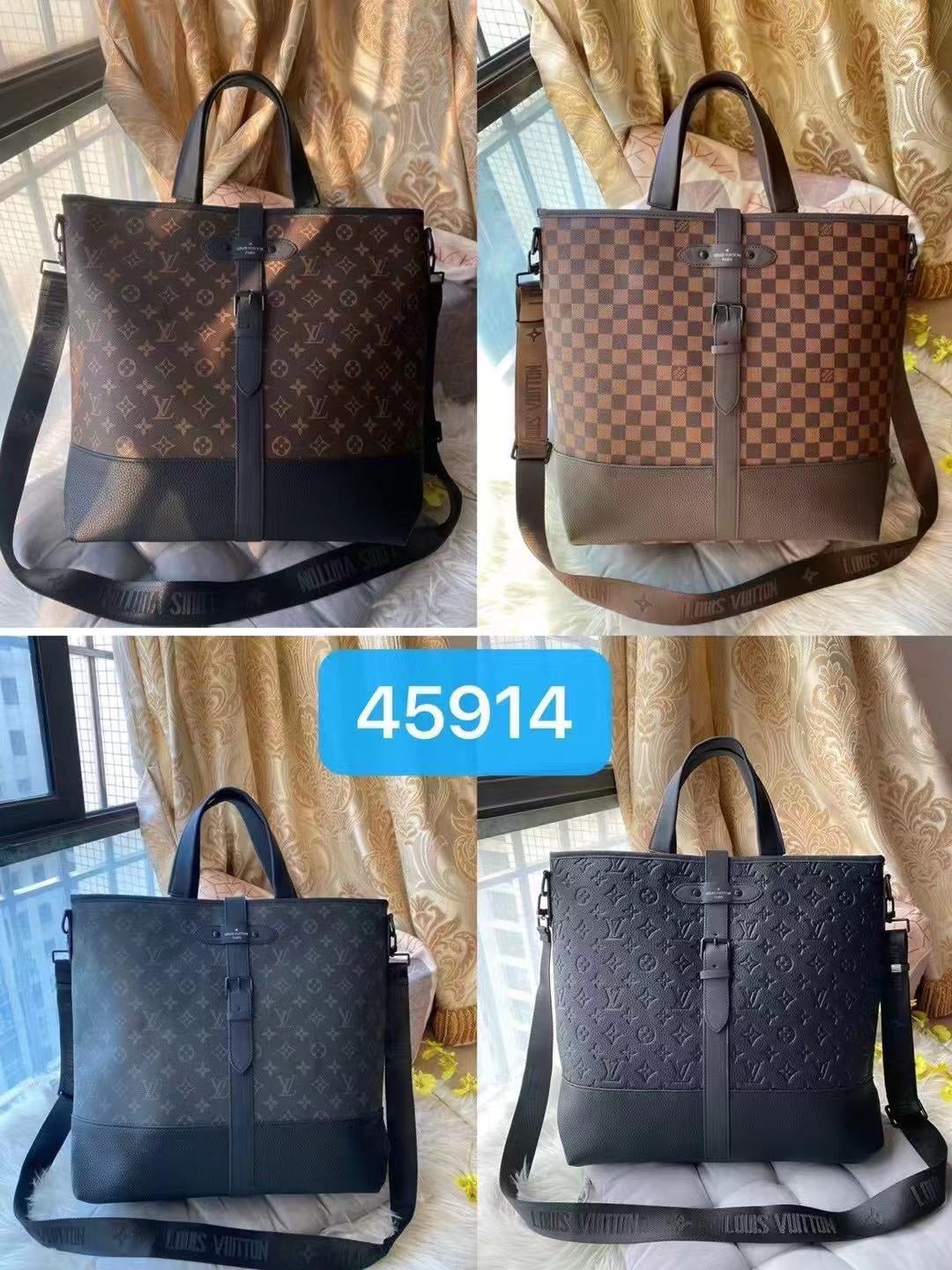 LOUIS VUITTON Monogram Eclipse Saumur Tote Black- VIP