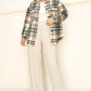 Sweet Comfort Plaid Pattern Shacket