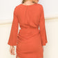 Lovely Embrace Ruched Mini Dress