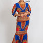 KaraChic African Dashiki Border Print 2pc Set- FG