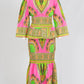 KaraChic African Dashiki Border Print 2pc Set- FG