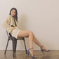 OASIS SOCIETY Dublin - Metal Stud Open Toe Heels