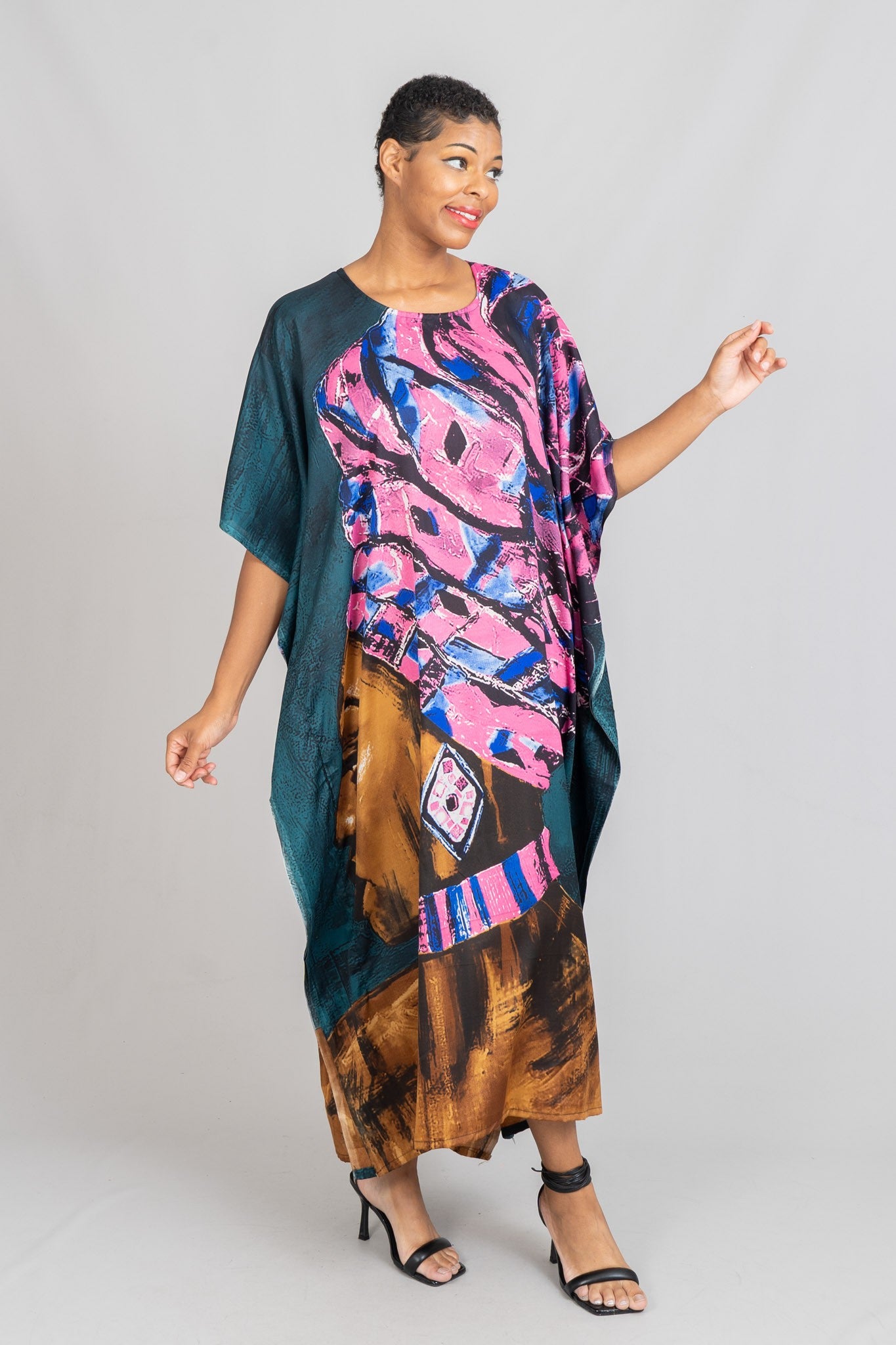 NF Print Plus Size Kaftan- FG