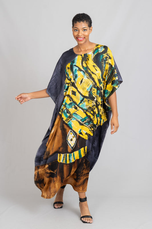 NF Print Plus Size Kaftan- FG