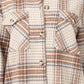 For Myself Checkered Print Button-Front Top