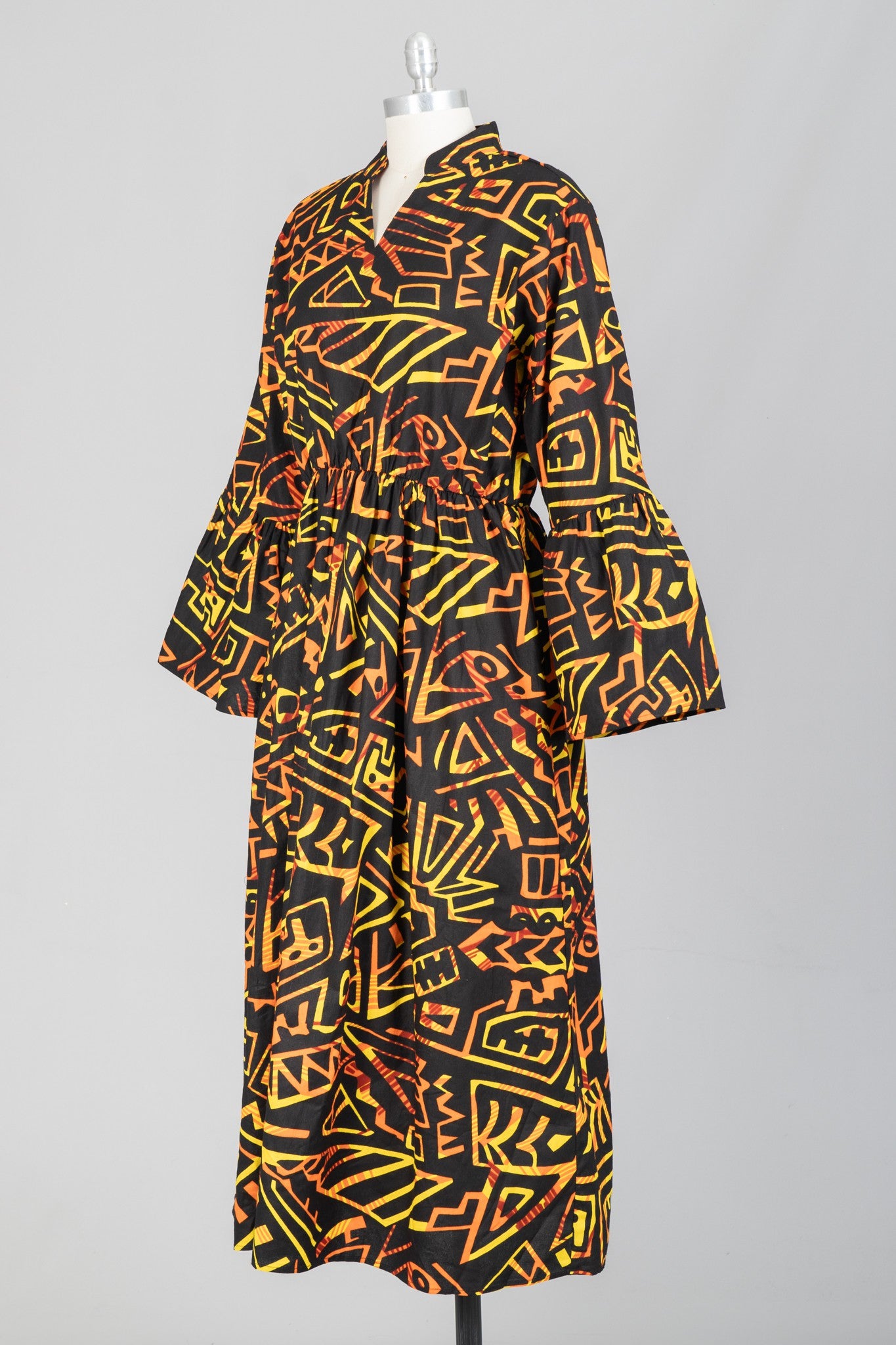 KaraChic African Print Maxi Dress- FG