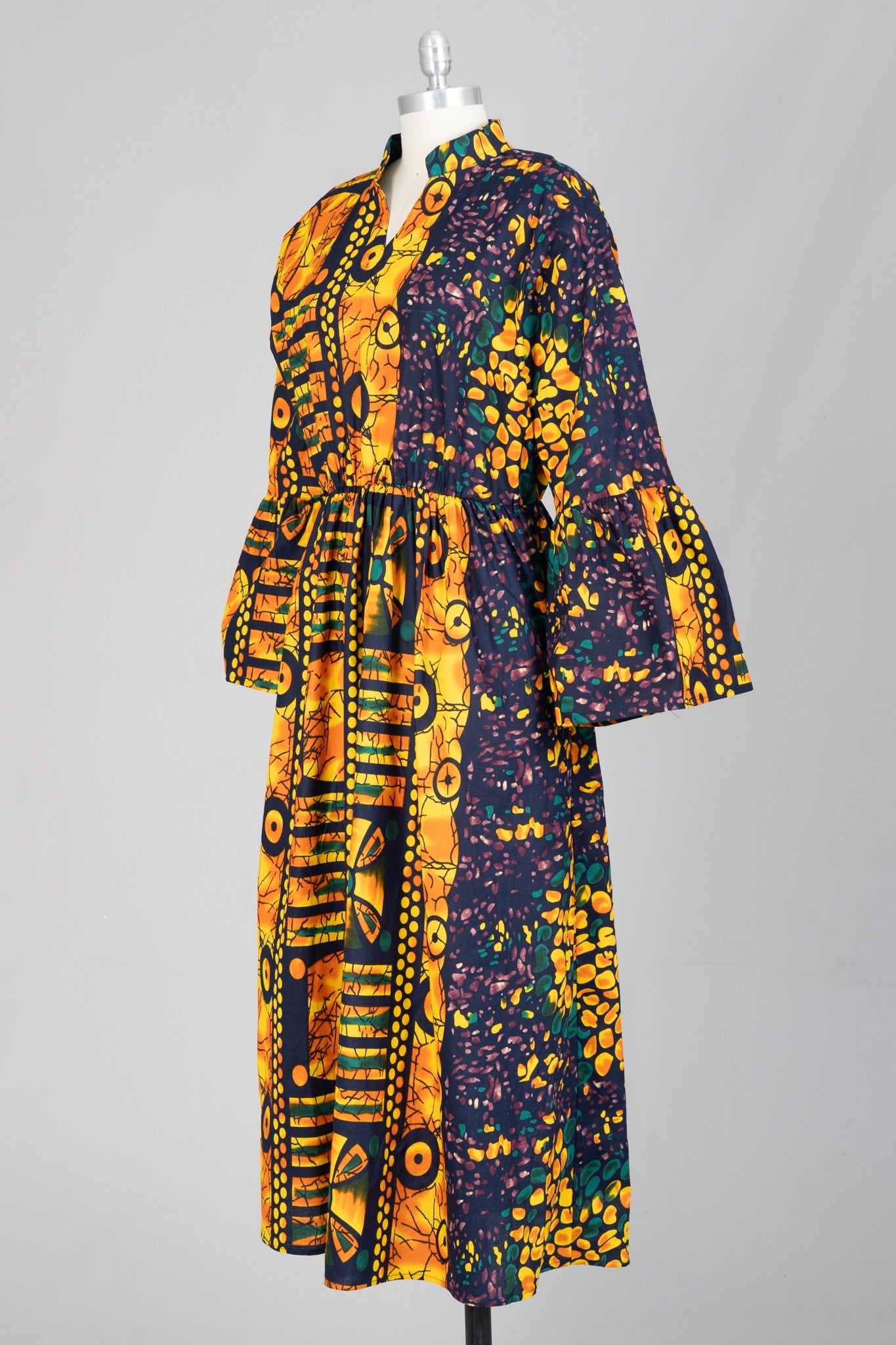 KaraChic African Print Maxi Dress- FG