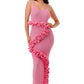 Ruffle Detail Maxi Dress-FG