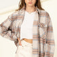 For Myself Checkered Print Button-Front Top