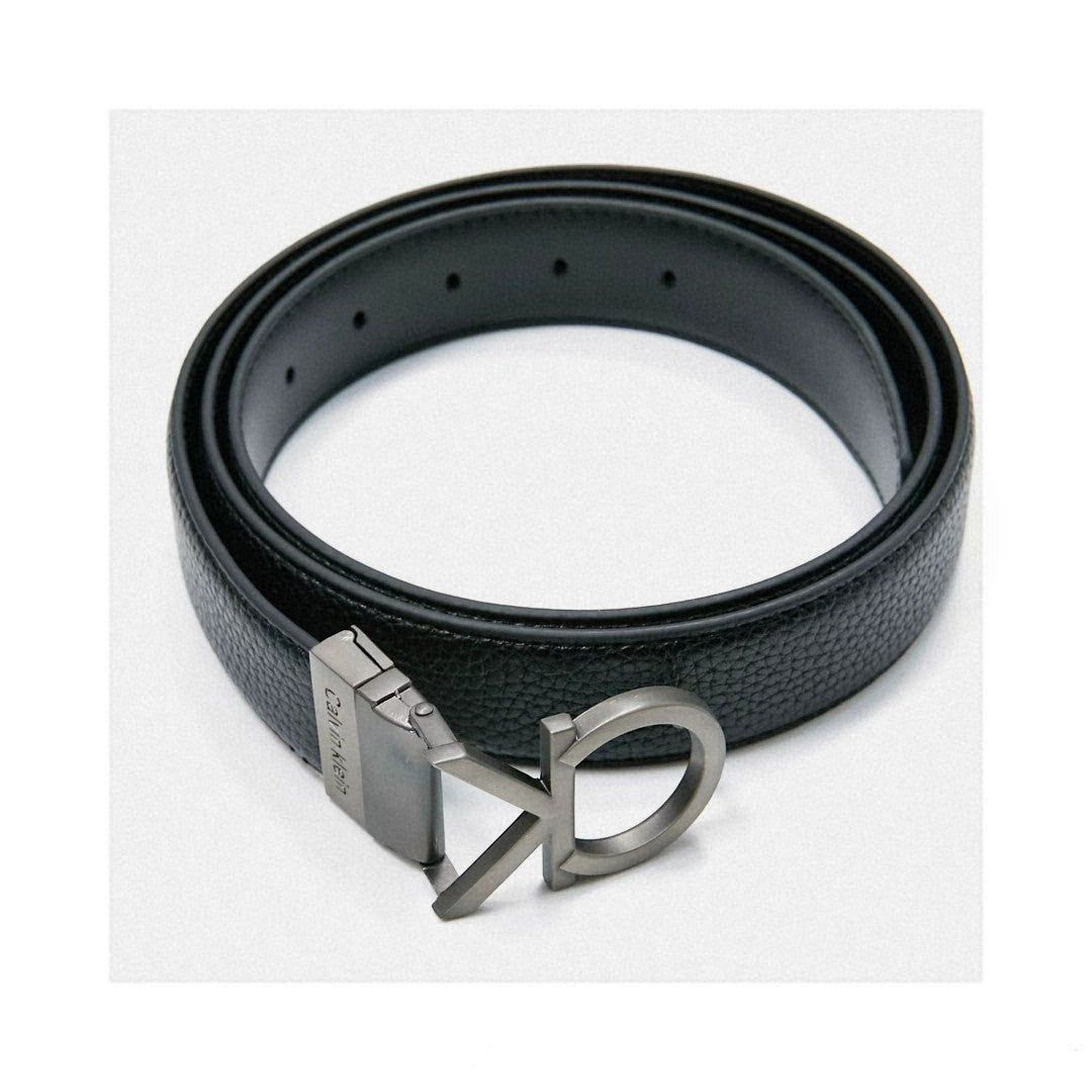 Calvin Klein Jeans reversible grained synthetic leather belt