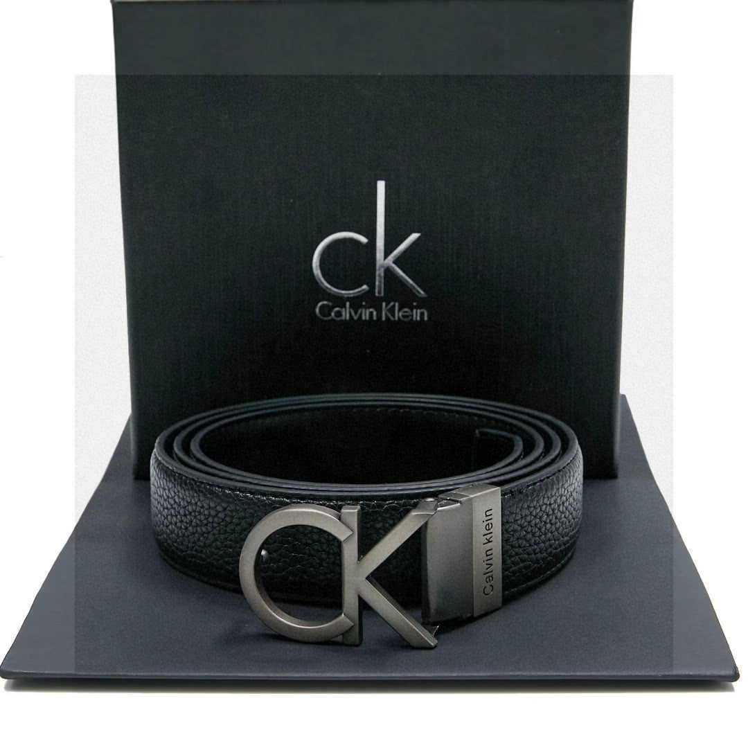 Calvin Klein Jeans reversible grained synthetic leather belt