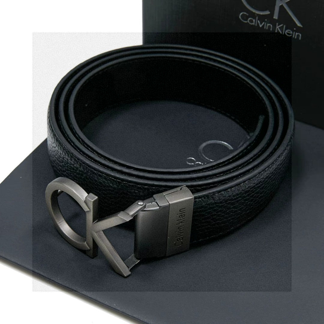 Calvin Klein Jeans reversible grained synthetic leather belt