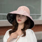 Girls' Summer Princess Style Cherry & Bowknot & Straw Woven Sun Hat For Beach, Everyday Wear, Outdoors