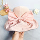 Girls' Summer Princess Style Cherry & Bowknot & Straw Woven Sun Hat For Beach, Everyday Wear, Outdoors