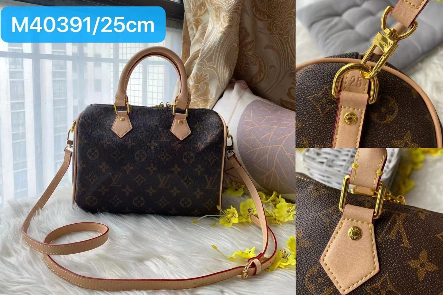 Louis Vuitton Monogram Speedy Bandouliere 25 NM- VIP