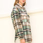 Sweet Comfort Plaid Pattern Shacket