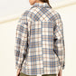 For Myself Checkered Print Button-Front Top