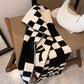 Burberry Lightweight Giant Check Wool & Silk Scarf