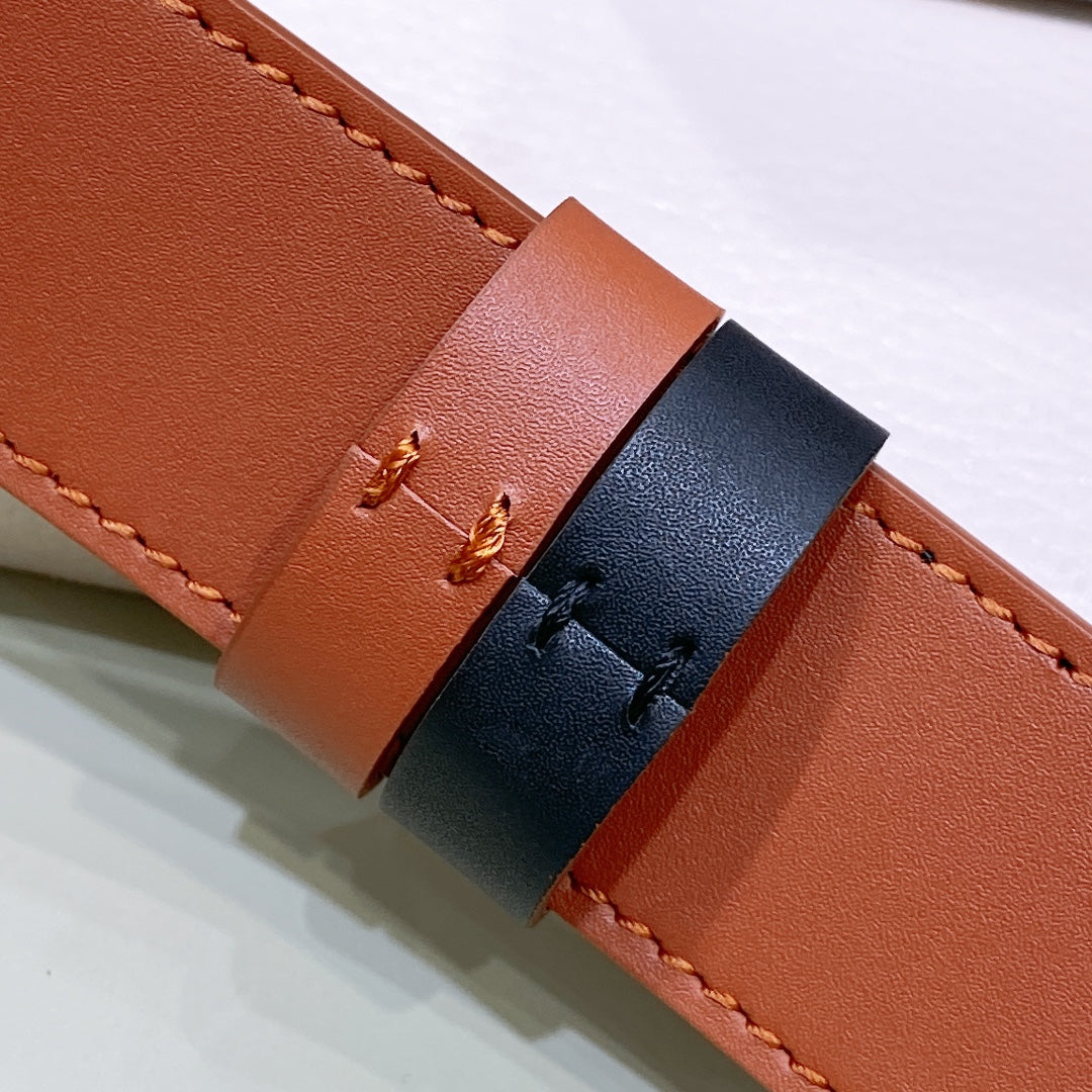 Christian Diorr | Unisex Leather Logo Belts