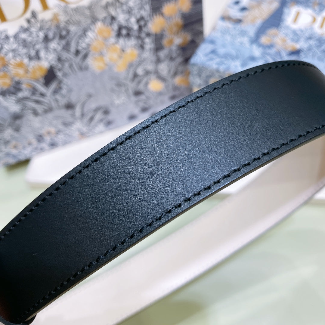 Christian Diorr | Unisex Leather Logo Belts