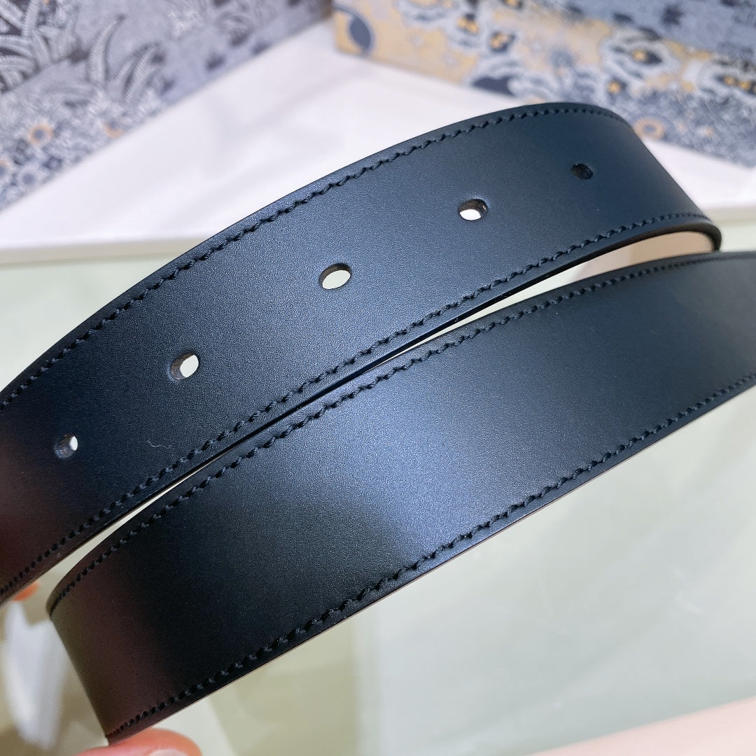 Christian Diorr | Unisex Leather Logo Belts