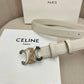 CELINE | Unisex Leather Logo Belts