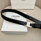 CELINE | Unisex Leather Logo Belts