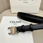 CELINE | Unisex Leather Logo Belts