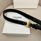 CELINE | Unisex Leather Logo Belts