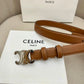 CELINE | Unisex Leather Logo Belts