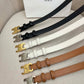 CELINE | Unisex Leather Logo Belts