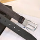 Prada Saffiano leather logo detail reversible belt