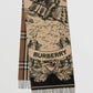 Burberry Lightweight Giant Check Wool & Silk Scarf