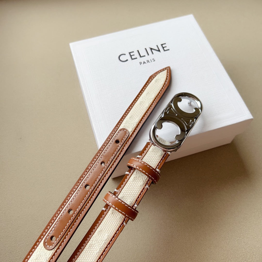 CELINE | Medium Triomphe Belt in Triomphe Canvas