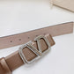 Valentino Garavani   vlogo signature belt in glossy calfskin 40mm