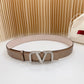 Valentino Garavani   vlogo signature belt in glossy calfskin 40mm