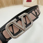 Valentino Garavani   vlogo signature belt in glossy calfskin 40mm