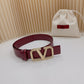 Valentino Garavani   vlogo signature belt in glossy calfskin 40mm