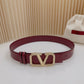 Valentino Garavani   vlogo signature belt in glossy calfskin 40mm
