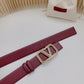 Valentino Garavani   vlogo signature belt in glossy calfskin 40mm