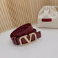 Valentino Garavani   vlogo signature belt in glossy calfskin 40mm