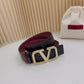 Valentino Garavani   vlogo signature belt in glossy calfskin 40mm
