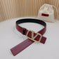 Valentino Garavani   vlogo signature belt in glossy calfskin 40mm