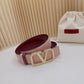 Valentino Garavani   vlogo signature belt in glossy calfskin 40mm