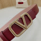 Valentino Garavani   vlogo signature belt in glossy calfskin 40mm