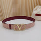 Valentino Garavani   vlogo signature belt in glossy calfskin 40mm