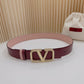 Valentino Garavani   vlogo signature belt in glossy calfskin 40mm