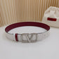 Valentino Garavani   vlogo signature belt in glossy calfskin 40mm