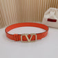 Valentino Garavani   vlogo signature belt in glossy calfskin 40mm