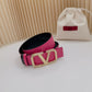 Valentino Garavani   vlogo signature belt in glossy calfskin 40mm